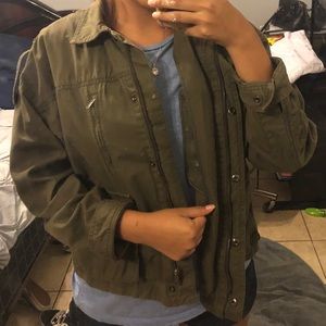 Green army jacket